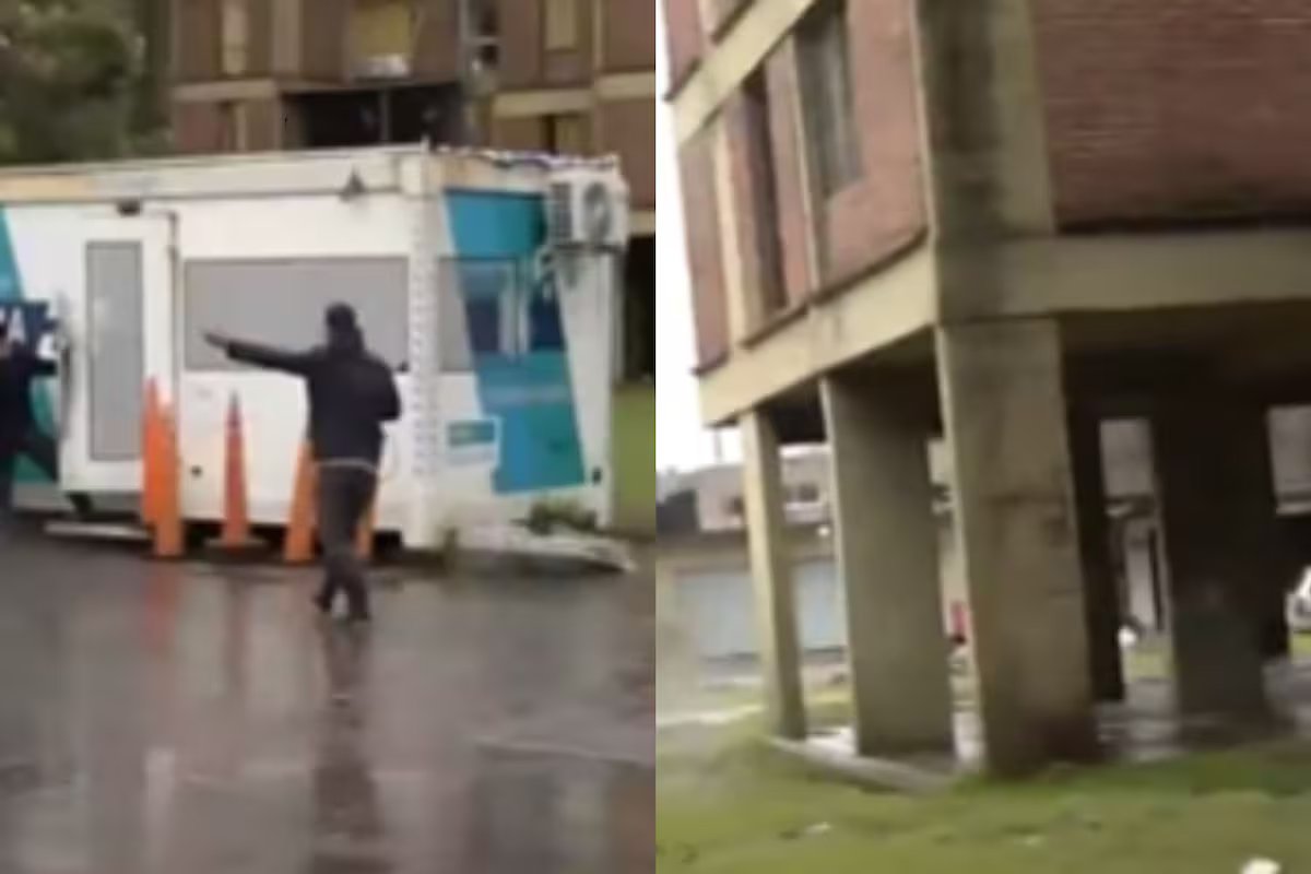 Eles estavam cobrindo a enchente em Dok Sad e foram assaltados ao vivo; “Volte, me dê minha mochila.”