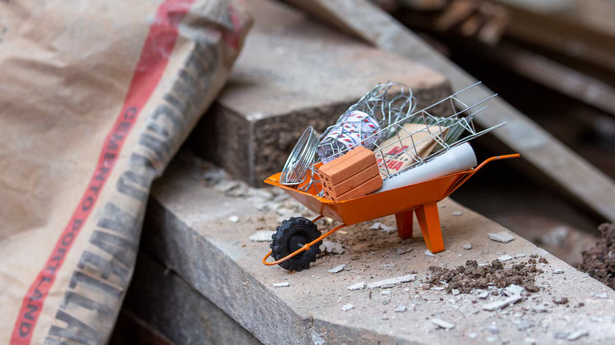 Este é o gráfico de preços de construção