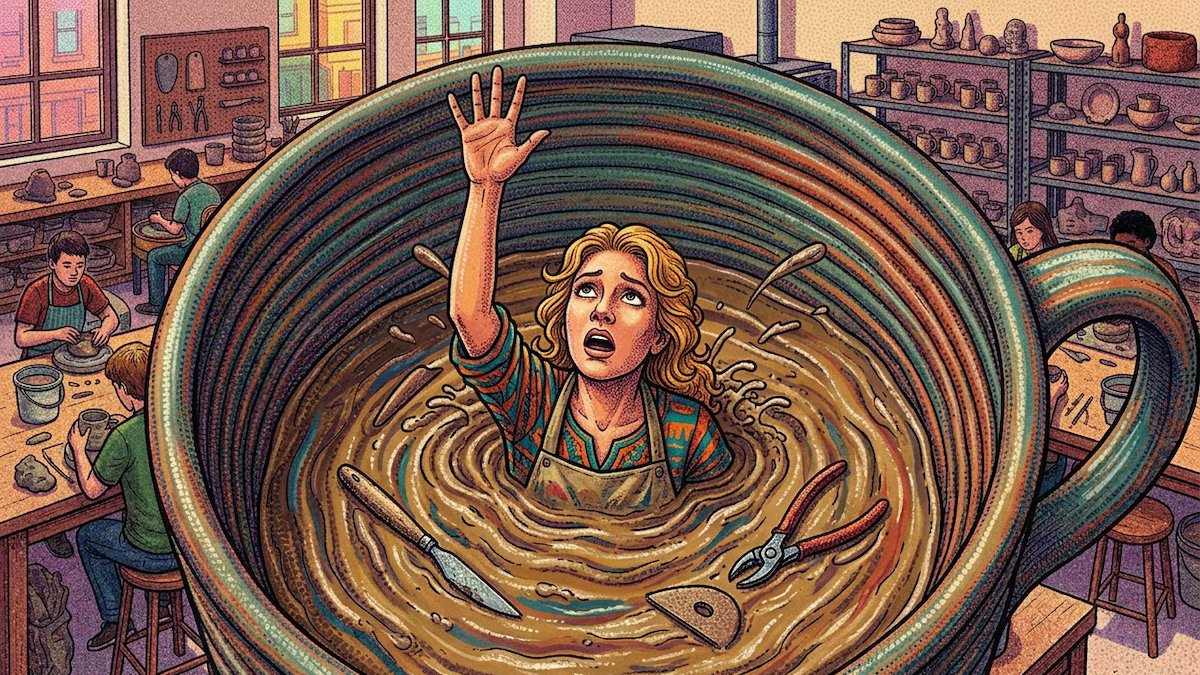 Eu fiz algo de cerâmica para você