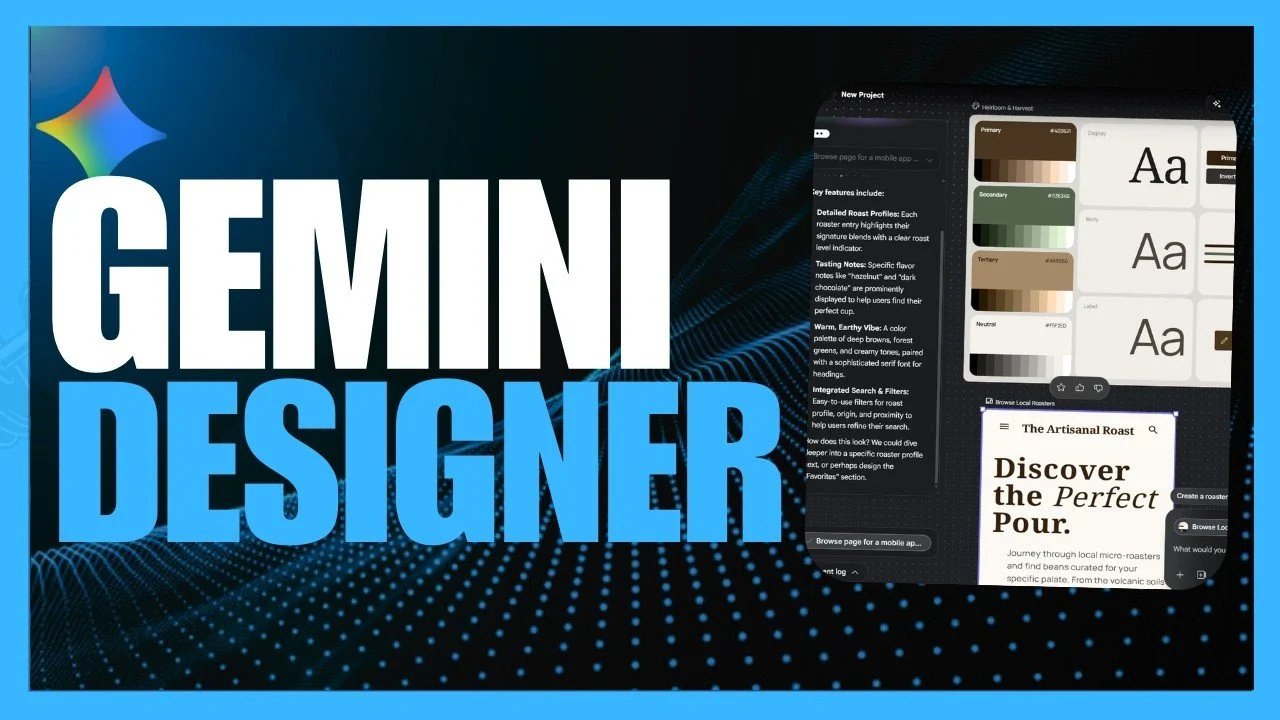 Ferramenta de design Google Stitch AI com voz e agentes Gemini