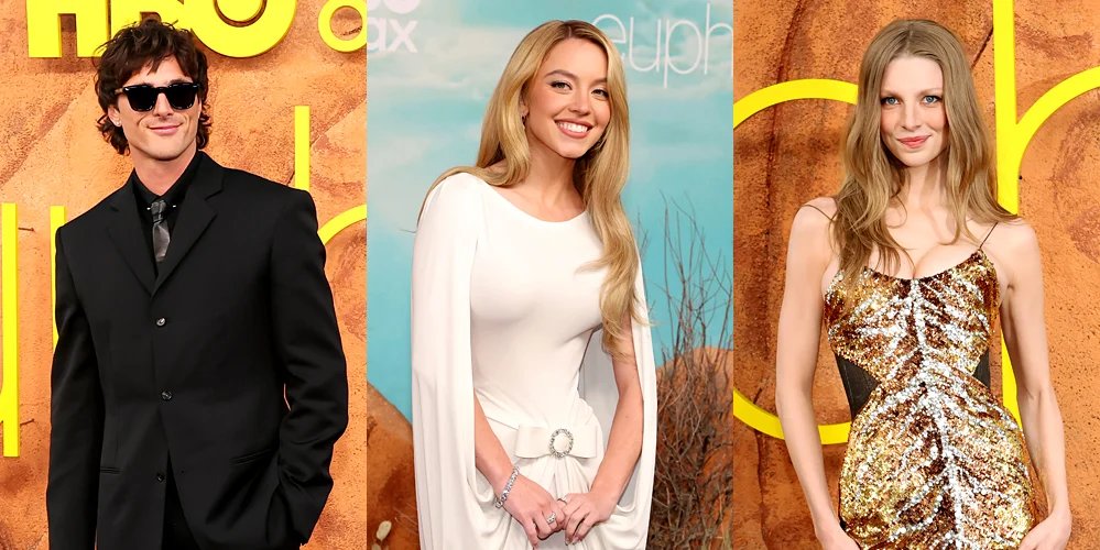 Fotos da estreia da 3ª temporada de Euphoria: Sydney Sweeney, Jacob Elordi, Hunter Schafer e mais andando no tapete vermelho! | Alexa Demie, Chloe Cherry, Euforia, fotos de eventos, Hunter Schafer, Jacob Elordi, Maude Apatow, Sydney Sweeney | Notícias e fofocas sobre celebridades | Entretenimento, fotos e vídeos