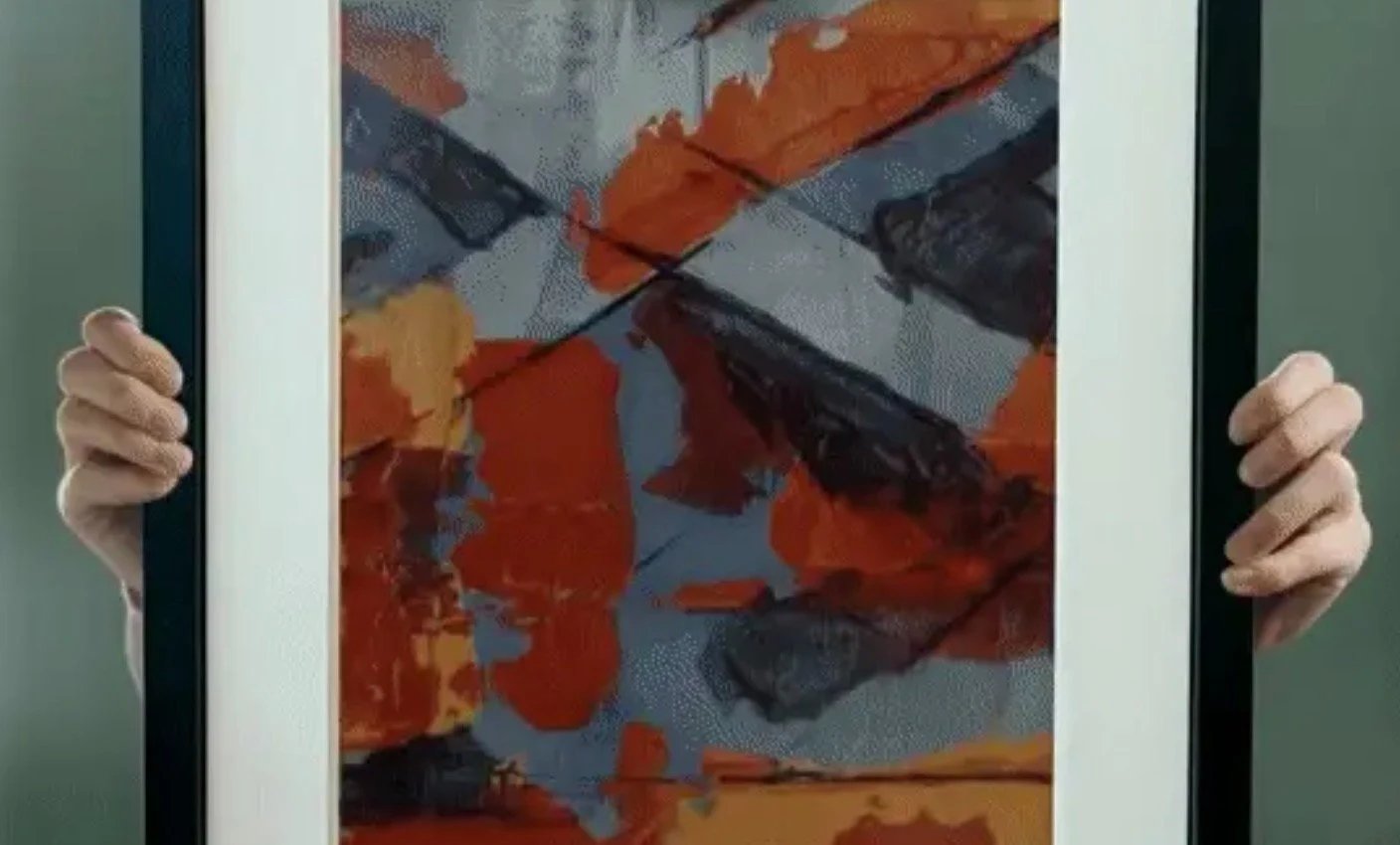 Framic Smart E Ink Canvas transforma comandos de voz em arte