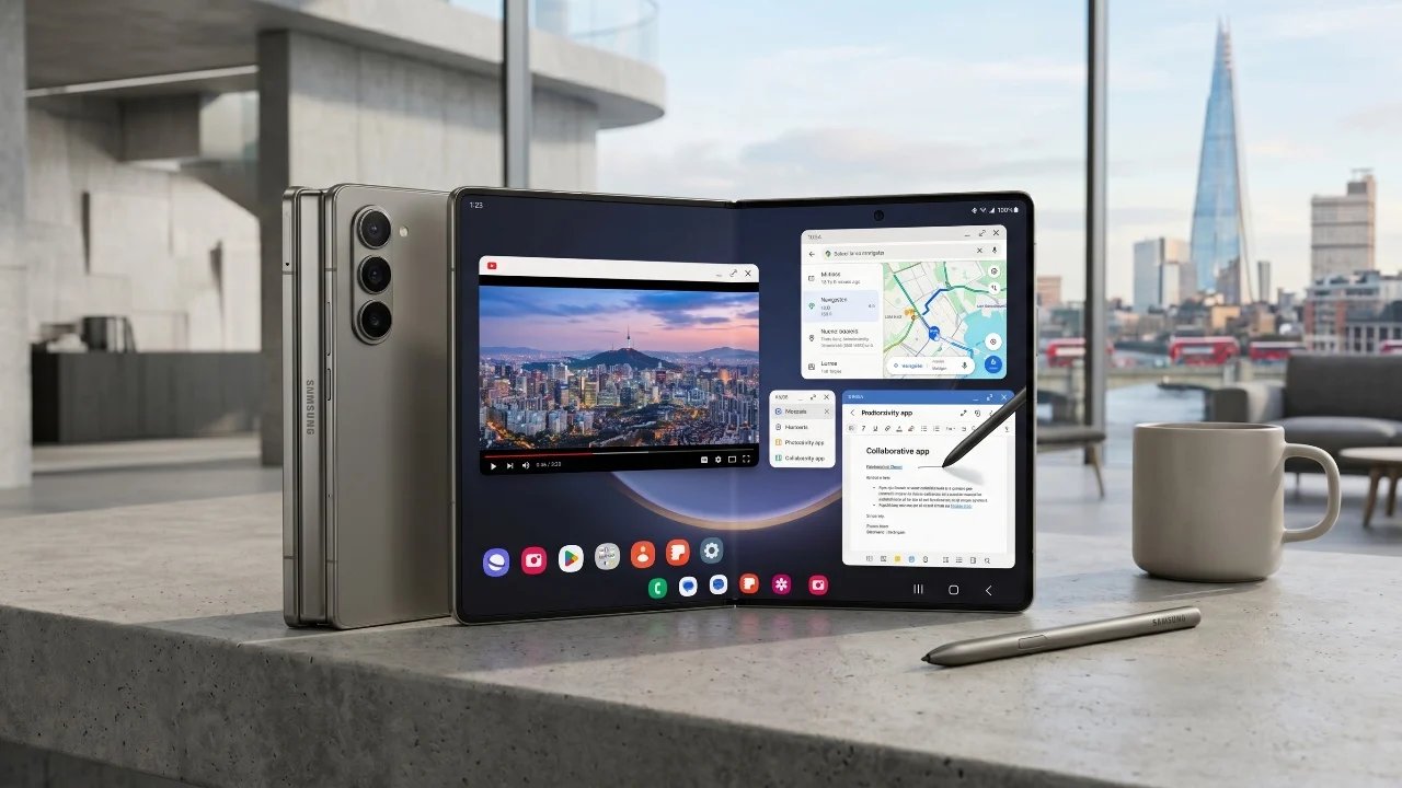 Galaxy Z Fold 8 Wide: Revelada a dobra para passaporte de 4,3 mm da Samsung