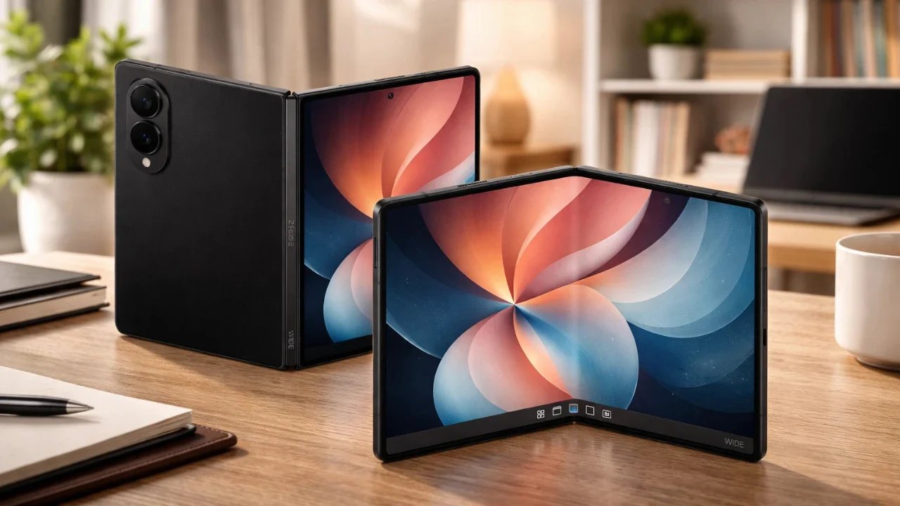 Galaxy Z Fold 8 vs Wide Fold 8: tela, câmeras e bateria
