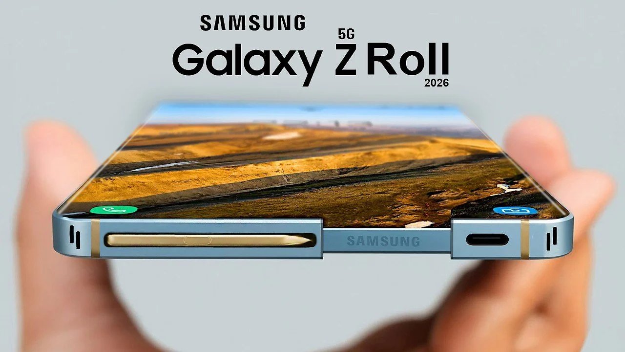 Galaxy Z Roll 5G: a tela rolável da Samsung elimina rugas