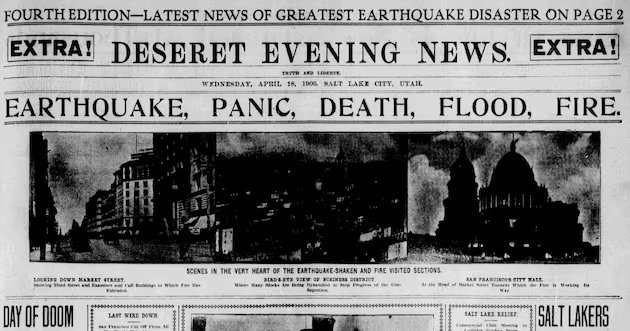 Grande terremoto de São Francisco, incêndio de 1906 muito perto de casa – Deseret News