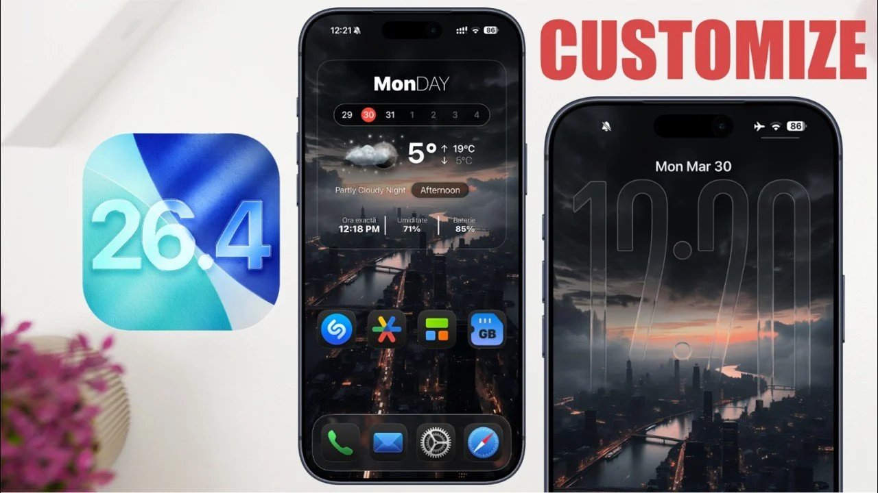 Guia de personalização do iOS 26.4: novas dicas de bloqueio e tela inicial
