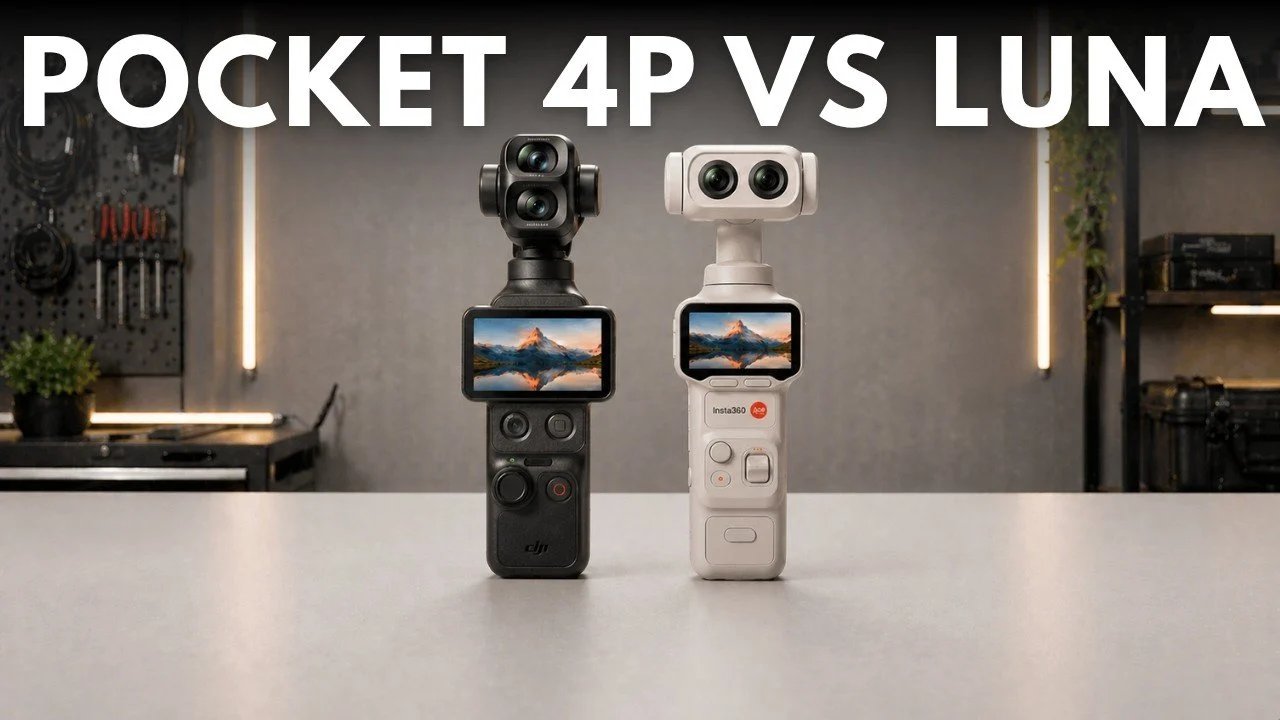 Insta360 Luna Ultra vs DJI Pocket 4: comparação completa