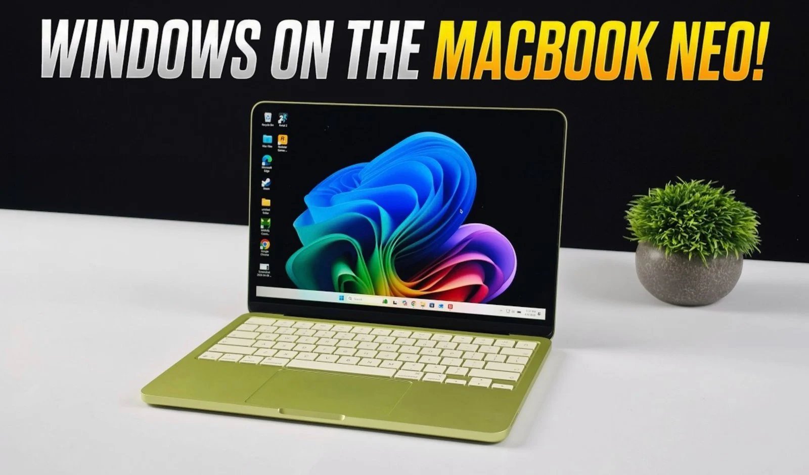 MacBook Neo Windows 11 funcionando, configurado e testado até o limite