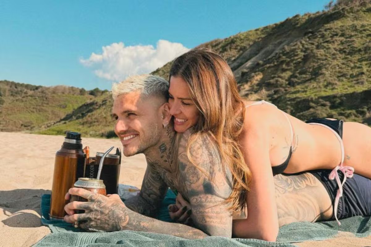 Mauro Icardi compartilhou as melhores fotos de seu primeiro passeio em família com Chyna Suarez e seus filhos.
