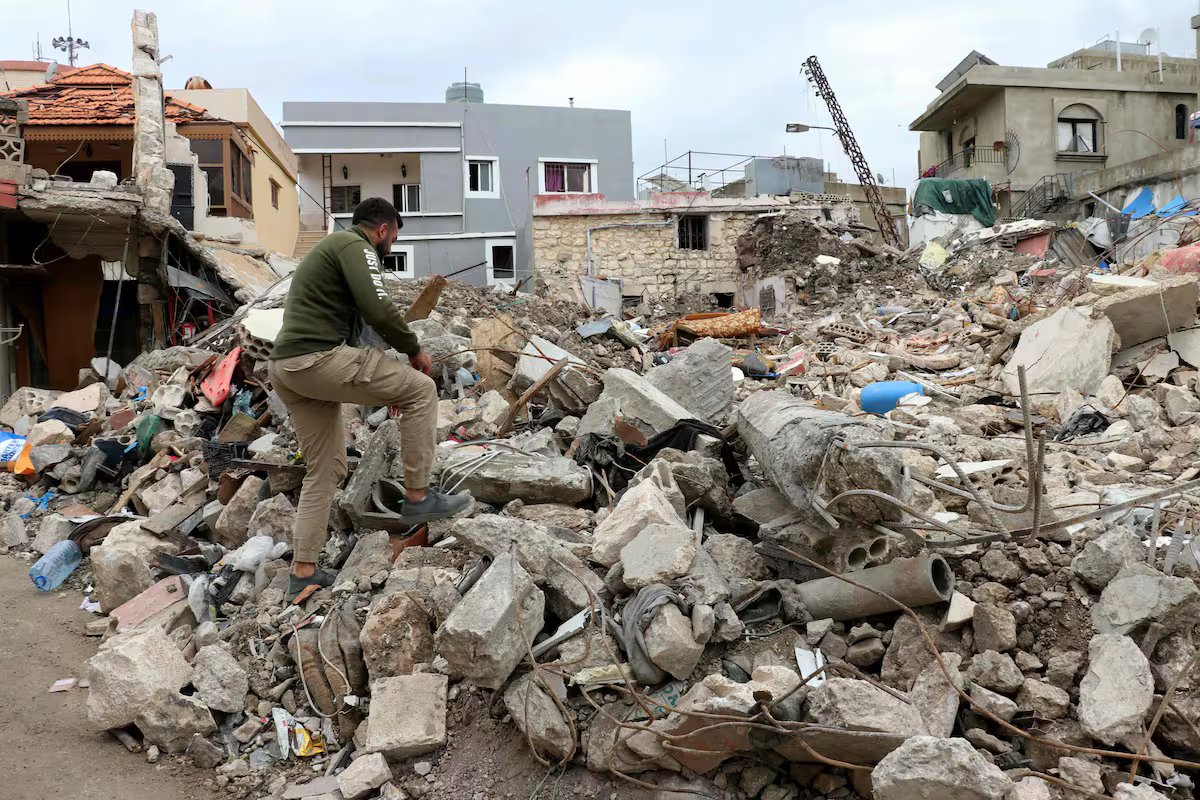 O exército israelense publicou um mapa do território do sul do Líbano sob seu controle