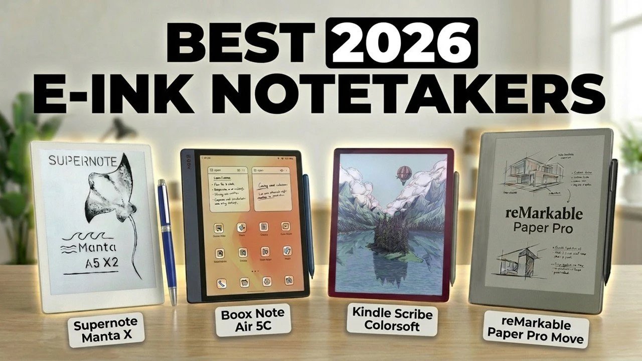 O melhor dos anotadores E Ink de 2026: Remarkable 2, Kindle, Boox.