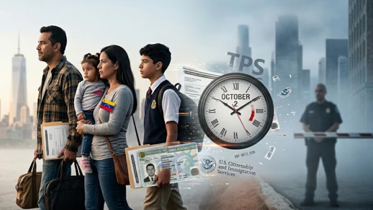 O que acontecerá aos venezuelanos com TPS? Alerta do USCIS em vigor em 2 de outubro de 2026