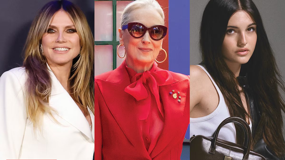 O que se sabe… Encontro especial de Heidi Klum, tour de moda de Meryl Streep e filha modelo de Alessandra Ambrosio