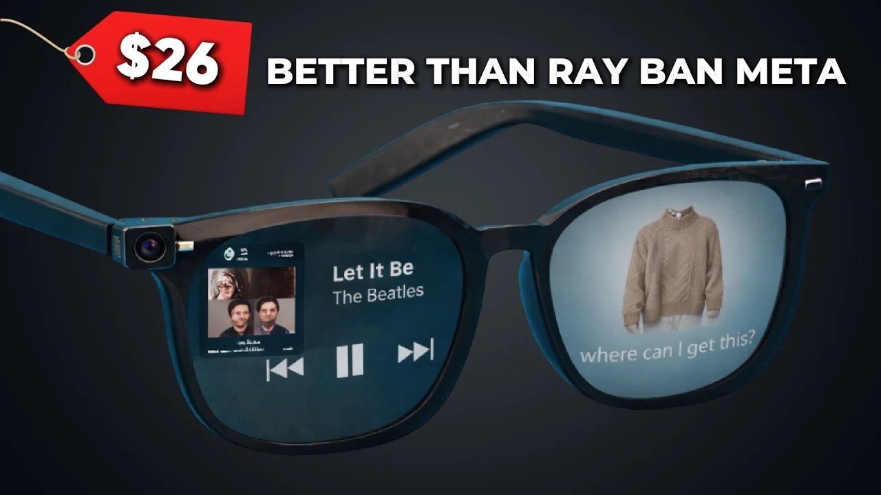 Óculos inteligentes de US$ 89 que rivalizam com o Ray-Ban Meta Gen 1.