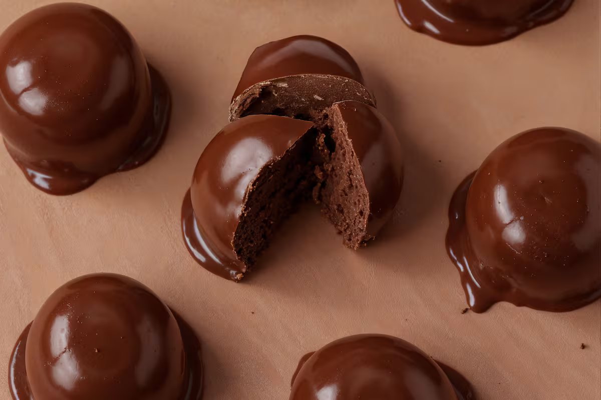 Receita caseira de chocolates Oreo sem farinha