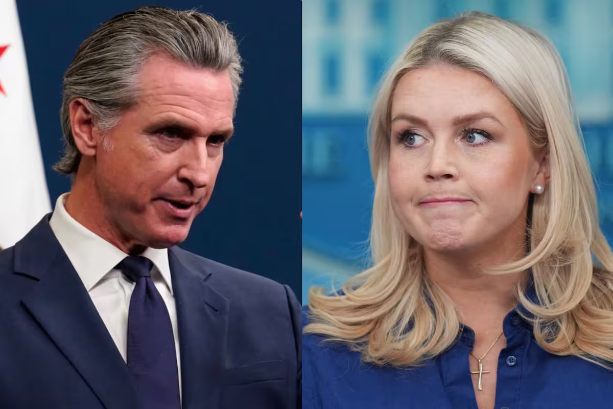 Reclamação de Newsom contra Caroline Levitt sobre os preços da gasolina nos EUA; “Que fracasso!”