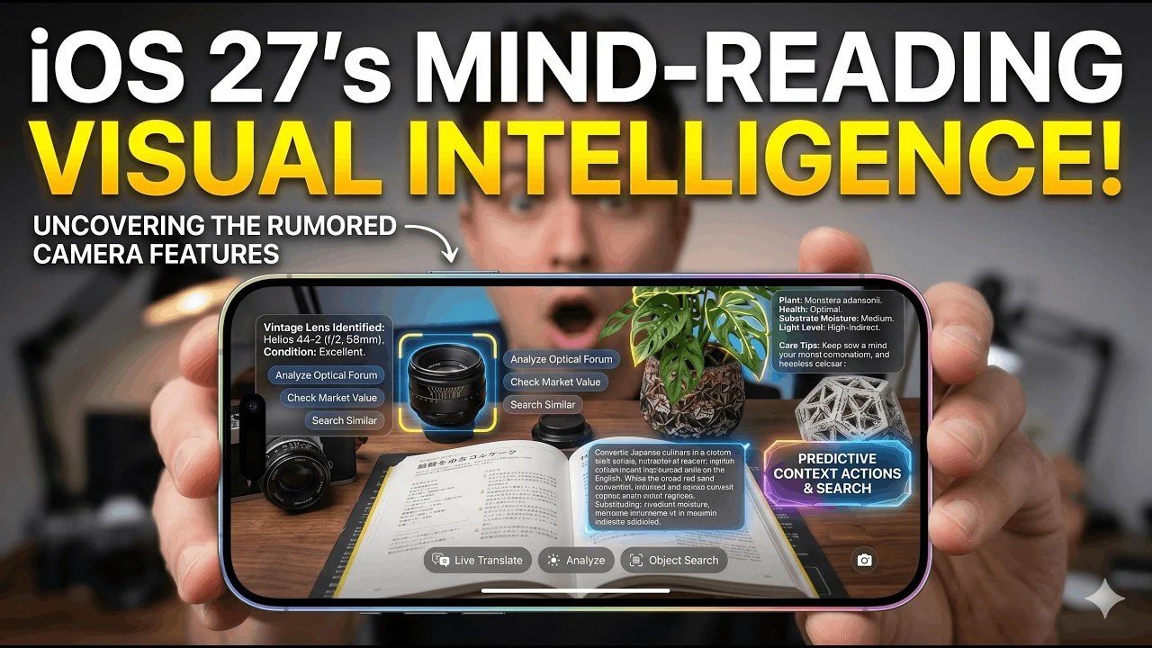 Recursos vazados do iOS 27 mostram grandes atualizações visuais de IA