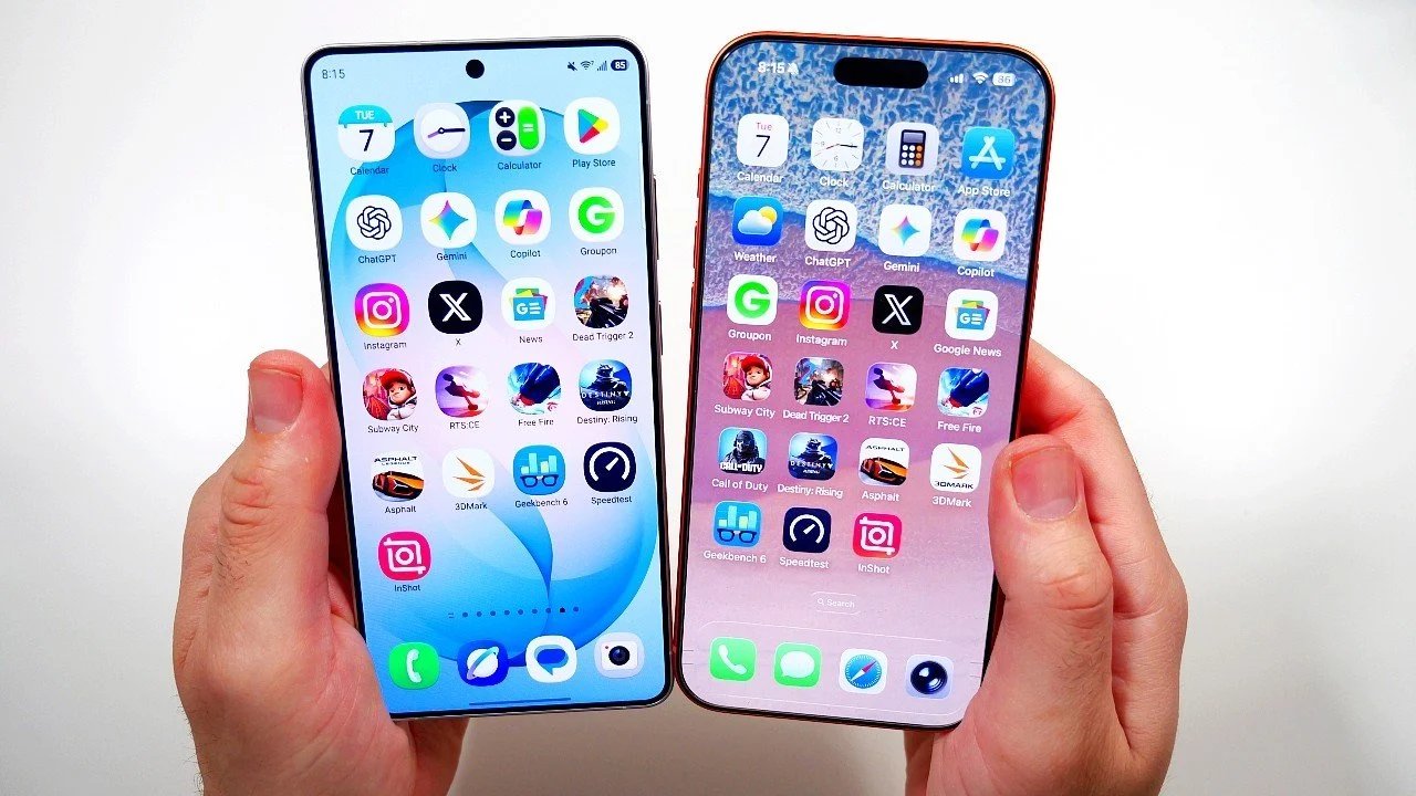 Samsung Galaxy S26 Ultra e iPhone 17 Pro Máx.