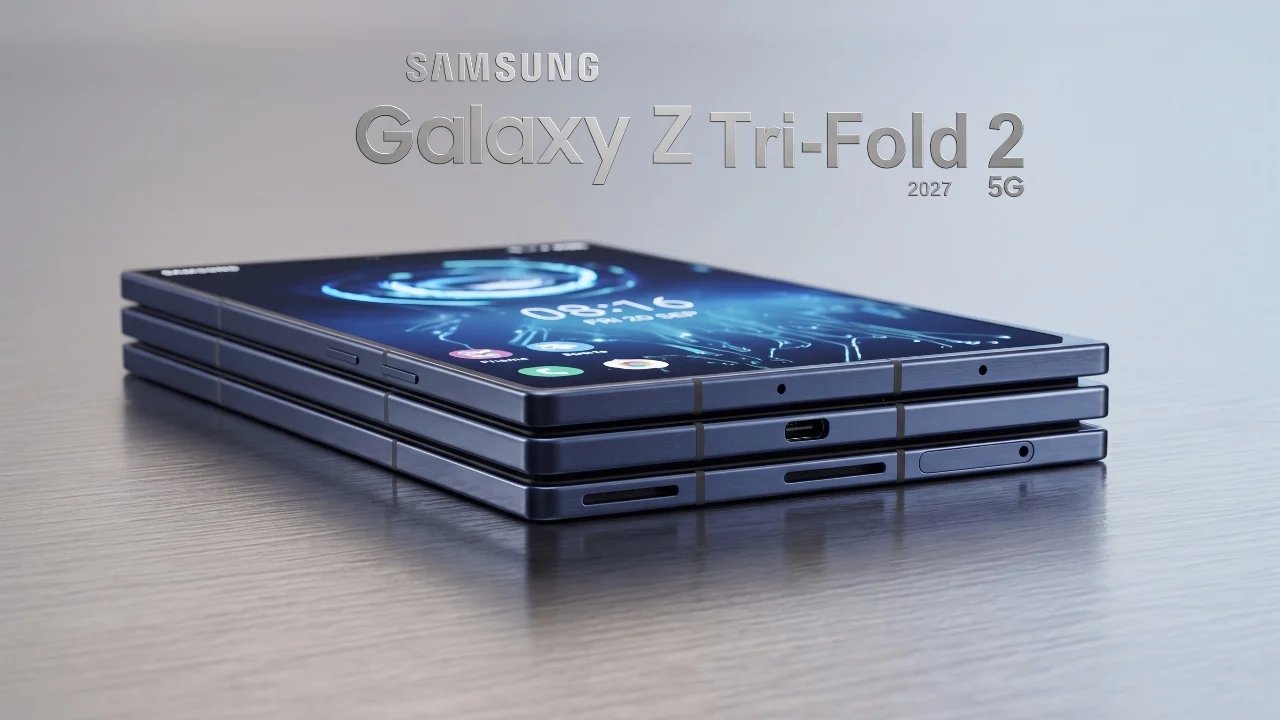 Samsung Galaxy Z TriFold 2: Novo design de tablet vazou