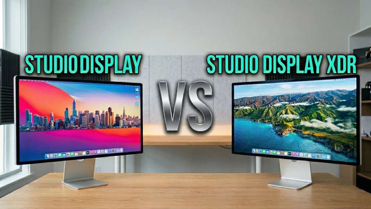 Studio Display x Pro Display XDR (comparação de 2026)
