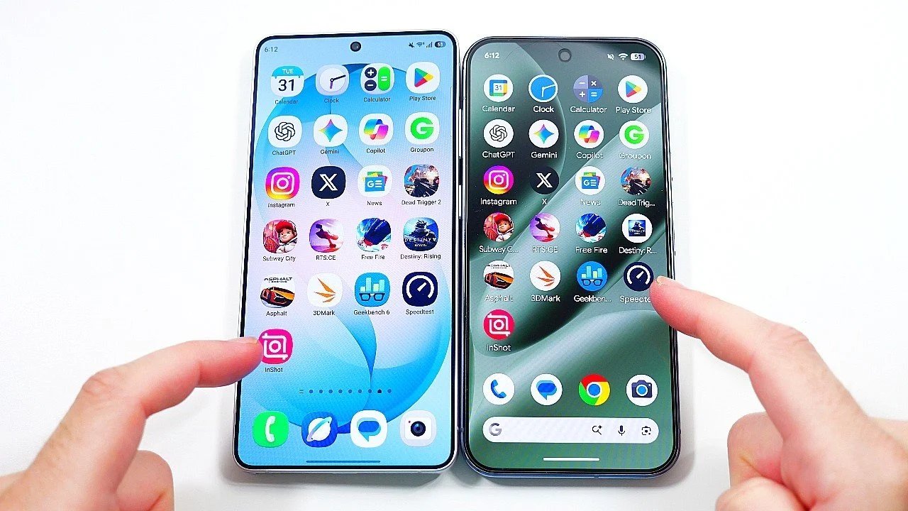 Teste de velocidade do Galaxy S26 Ultra vs Pixel 10 Pro XL