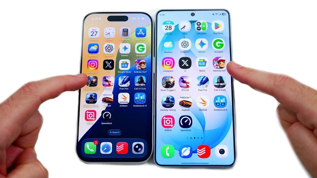 Teste de velocidade do iPhone 17 Pro vs Galaxy S26 Plus: Qual é mais rápido?