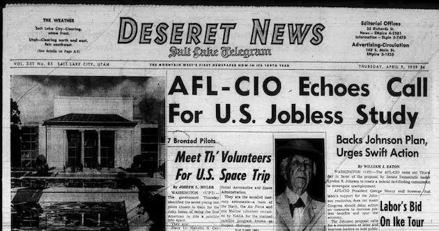 Tripulação do Mercury 7 apresentada ao público americano – Deseret News