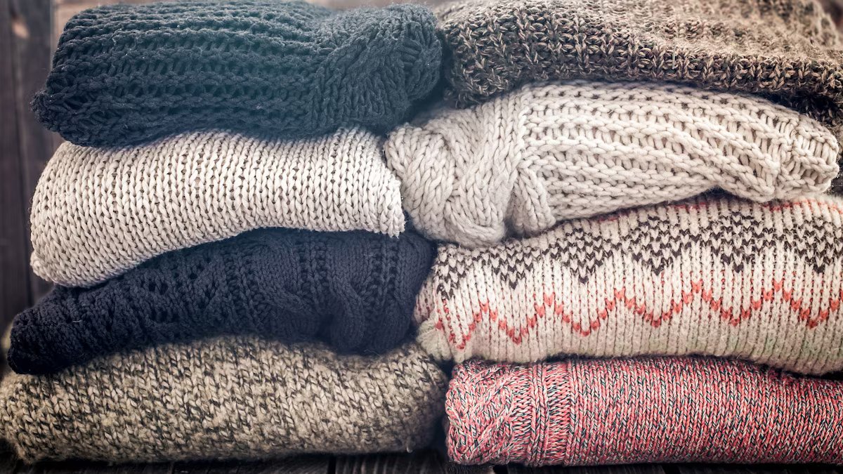 Um truque para evitar que os suéteres de lã encolham ou encolham na lavagem