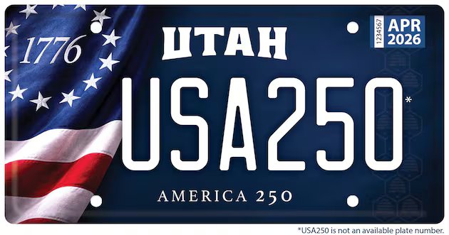 Utah revela America 250 com nova placa – Deseret News