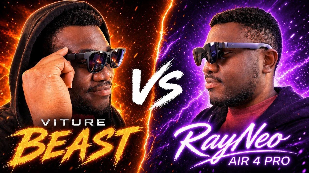 VITURE Beast vs RayNeo Air 4 Pro: comparação de óculos XR 2026