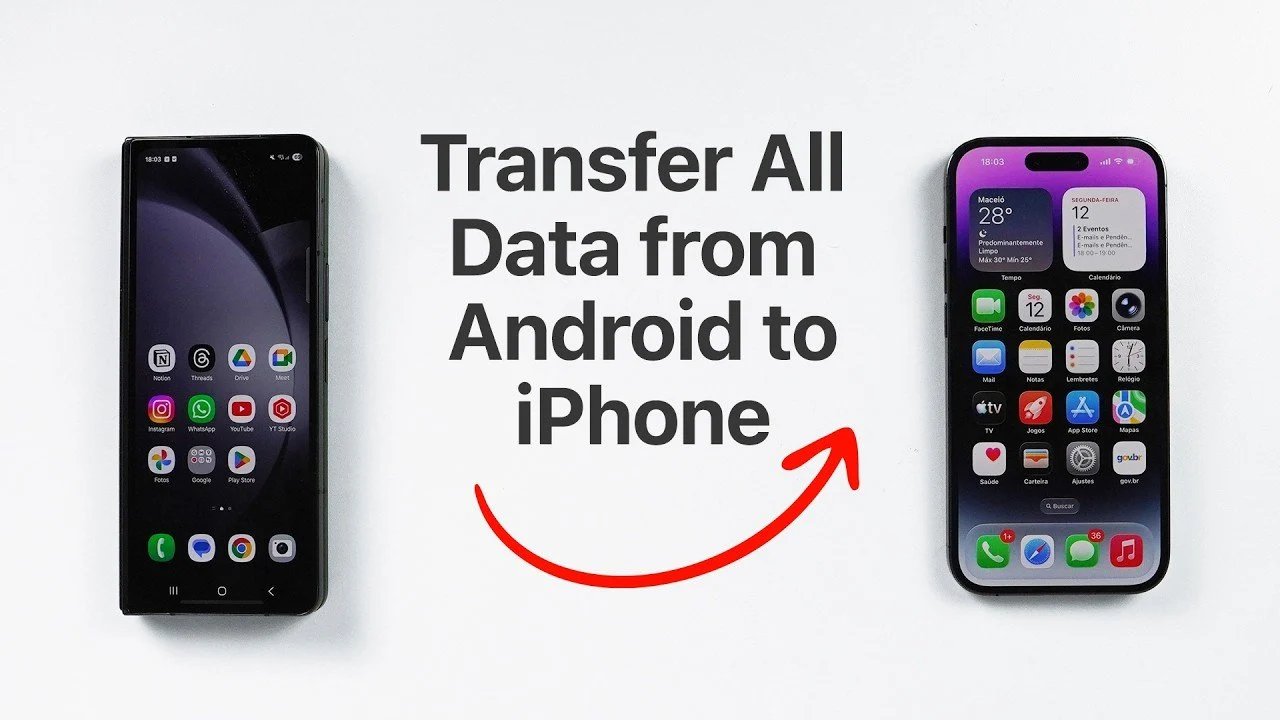 Vá para o Guia de aplicativos iOS: Transferir dados do Android para o iPhone (2026)