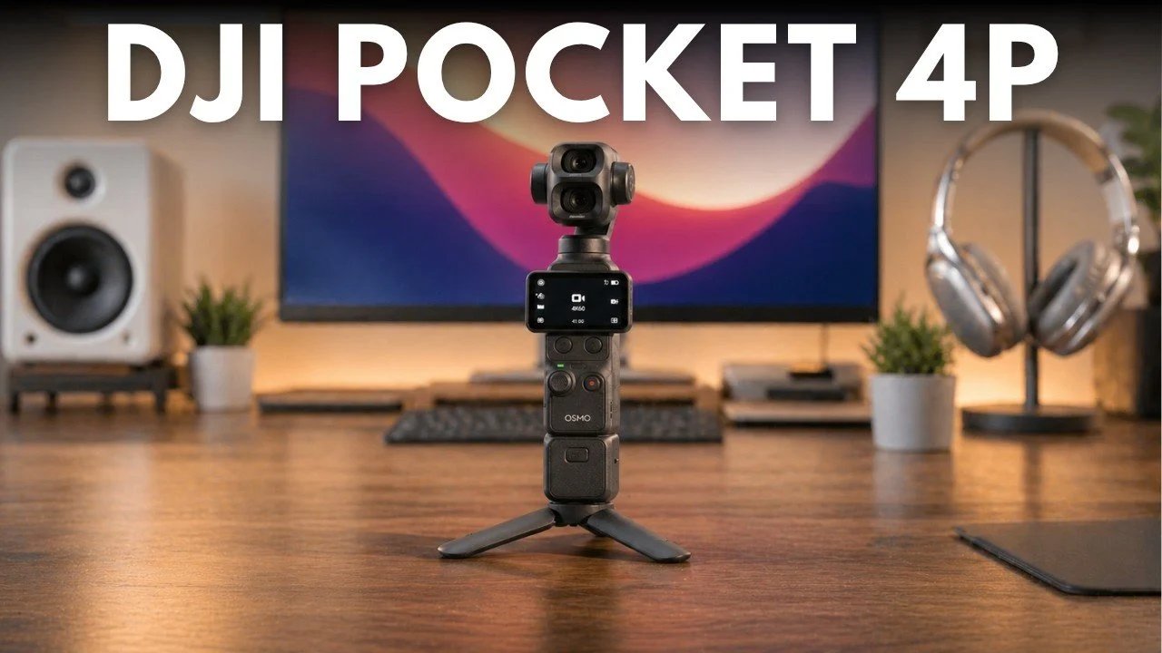 Vazamento de DJI Osmo Pocket 4 Pro: vídeo 6K, zoom óptico, 2026 em junho