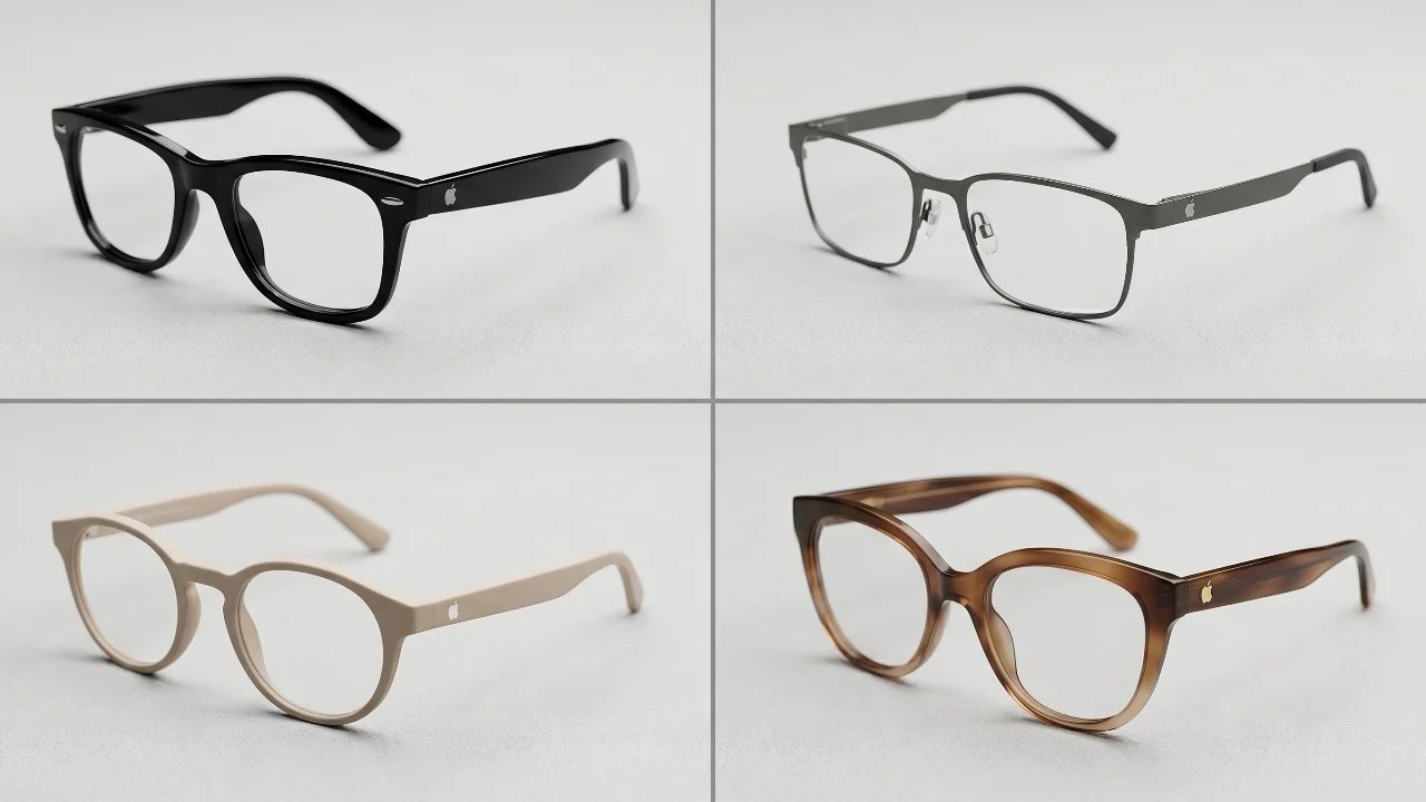 Vazamento de óculos inteligentes da Apple: 4 novos designs de armação para 2027 para entrega