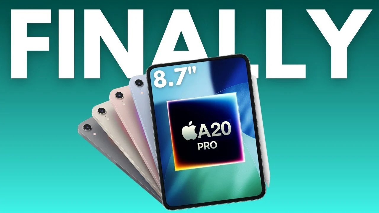 Vazamento do iPad mini 8: tela OLED e detalhes do chip A19 Pro