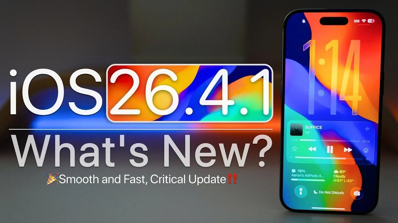 iOS 26.4.1 O que há de novo? Cada correção e recurso de atualização