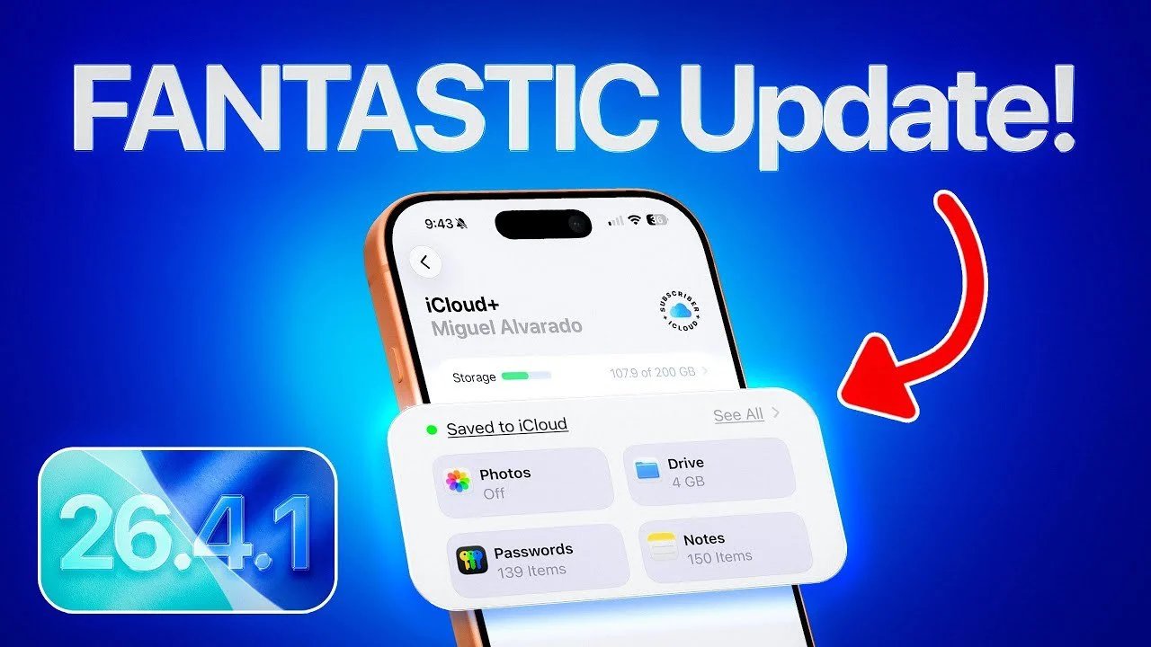 iOS 26.4.1 lançado: detalhes completos sobre correção e desempenho do iCloud Sync