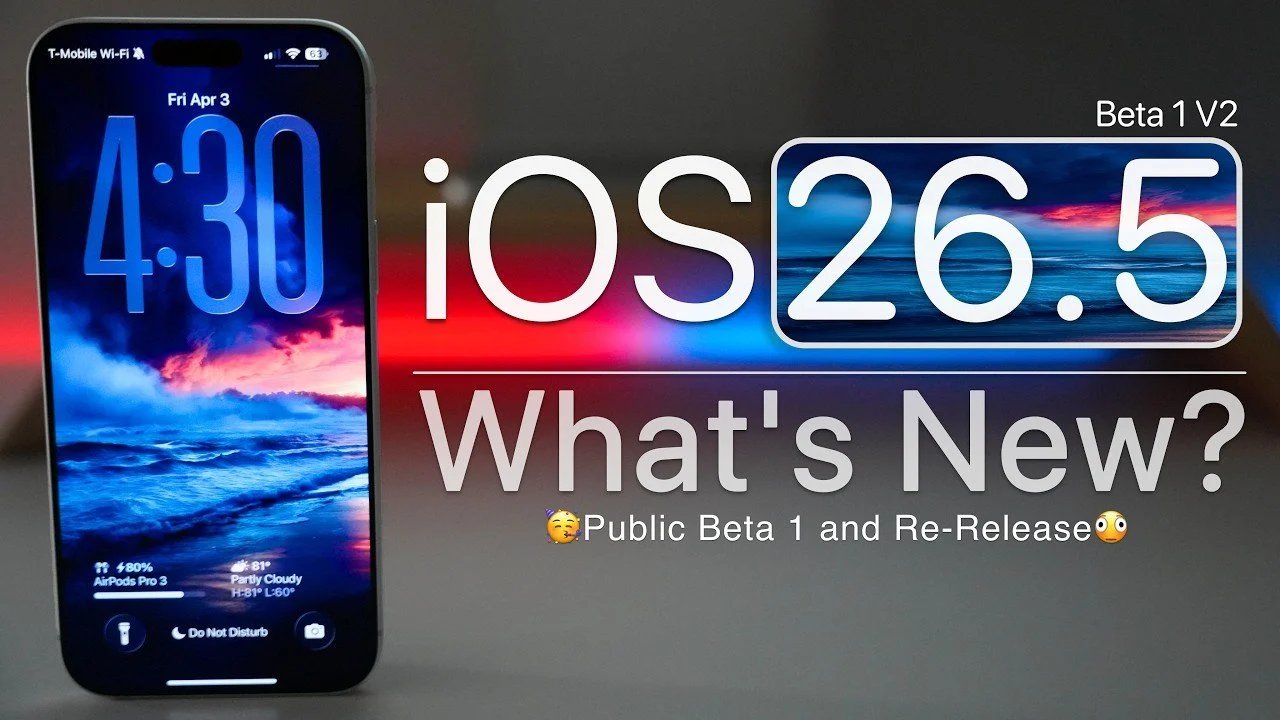 iOS 26.5 Beta 1 V2: novidades, correções de bugs e recursos