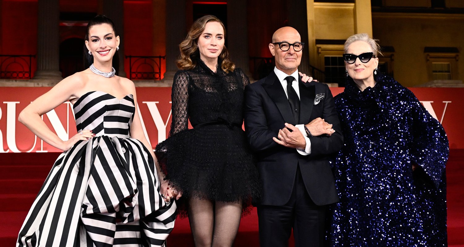 ‘The Devil Wears Prada 2’ chega em grande estilo ao evento A Night With Runway em Londres | Amelia Dimoldenberg, Anne Hathaway, Caleb Hearon, David Frankel, Donatella Versace, Emily Blunt, Fotos do Evento, Matt Henry, Meryl Streep, Simone Ashley, Stanley Tucci, O Diabo Veste Prada 2, Vanessa Williams | Notícias e fofocas sobre celebridades | Entretenimento, fotos e vídeos