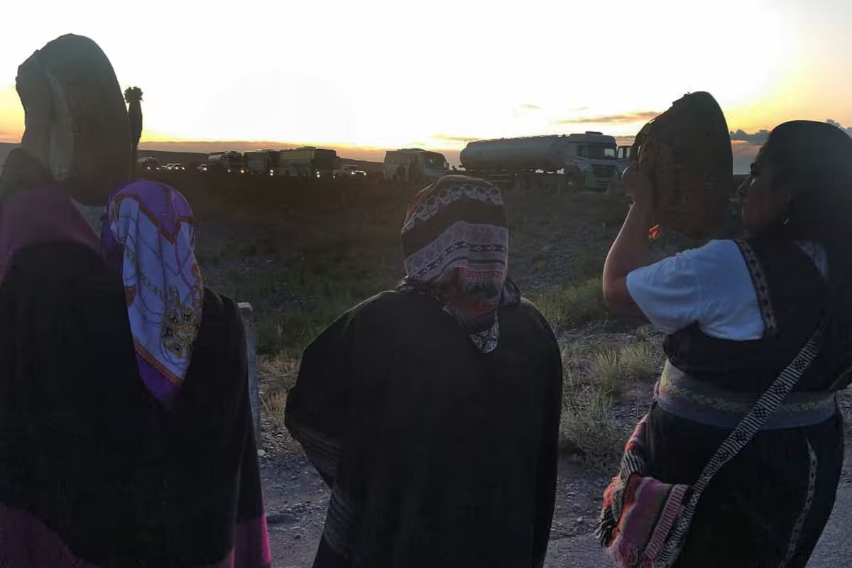 12 membros da comunidade Mapuche foram acusados ​​de bloquear uma pedreira em Vaca Muerta