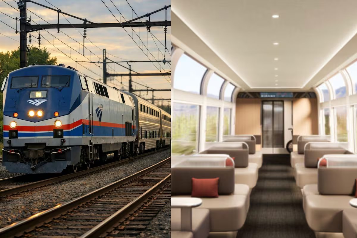A Amtrak está substituindo toda a sua frota de longa distância por 800 carros. quando os novos trens chegarem