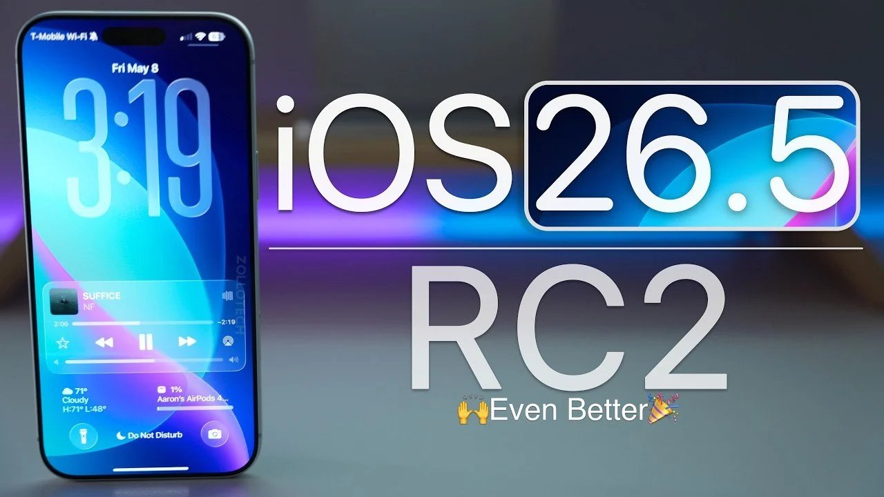 A Apple lançou iOS 26.5 RC2 com grandes correções de bugs