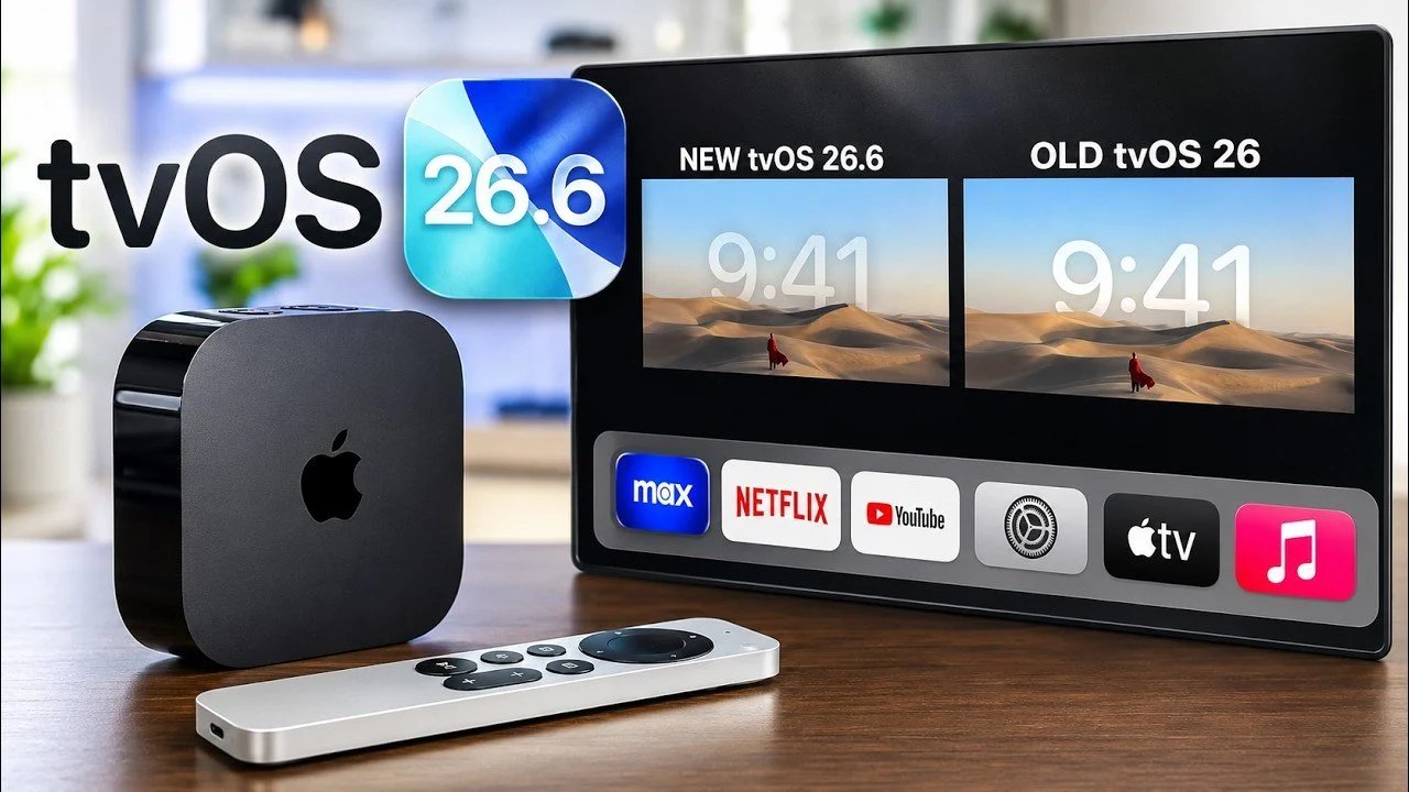 A atualização da Apple TV remove o aplicativo iTunes do tvOS 26.6 Beta 1