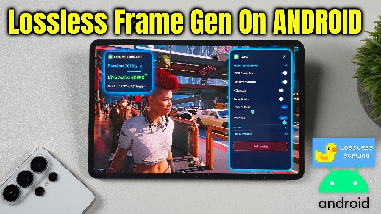 A geração de quadros sem perdas está disponível no Android para melhorar o FPS
