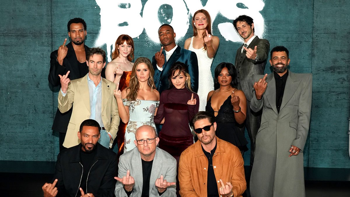 As estrelas de ‘The Boys’ desligam as câmeras no evento final da série, três membros do elenco visivelmente ausentes – Just Jared – Notícias e fofocas de celebridades