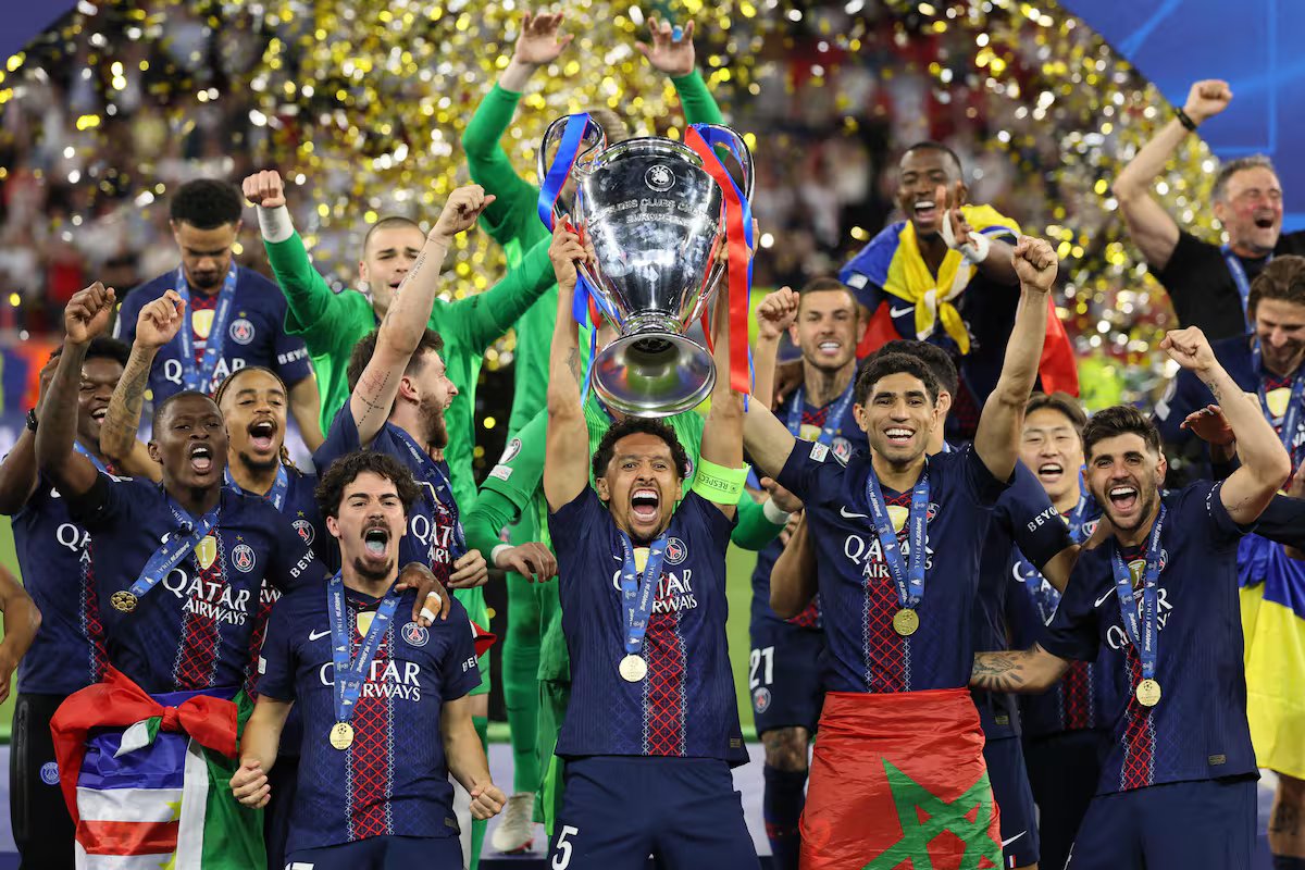 Assim ficou a tabela histórica dos campeões da UEFA Champions League após o campeonato do PSG