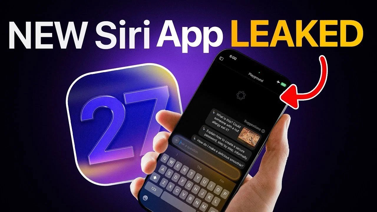 Atualização do iOS 27 Siri: Por que a Apple está lançando um aplicativo Siri separado