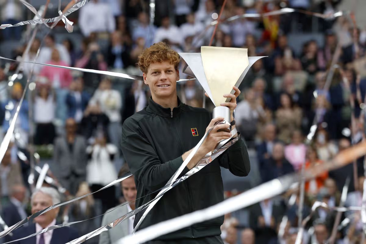 Campeão do Masters 1000 de Madrid, Yannick Siner. assim permaneceu a tabela histórica dos vencedores.