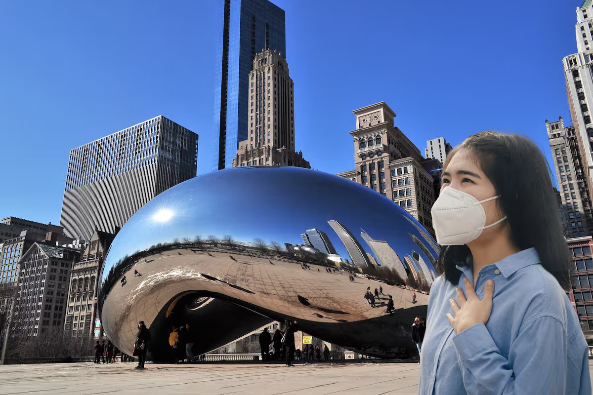 Chicago está sob alarme de ozônio “insalubre”. que devem trancar as portas e evitar sair