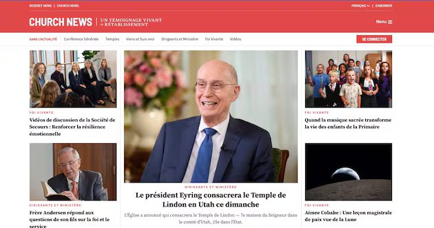 Church News agora disponível em francês – Deseret News